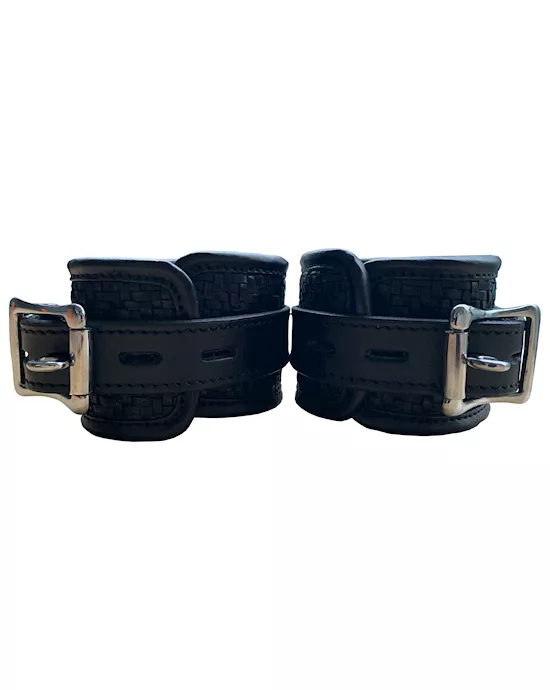 Leather Mesh Heavy Duty Cuffs
