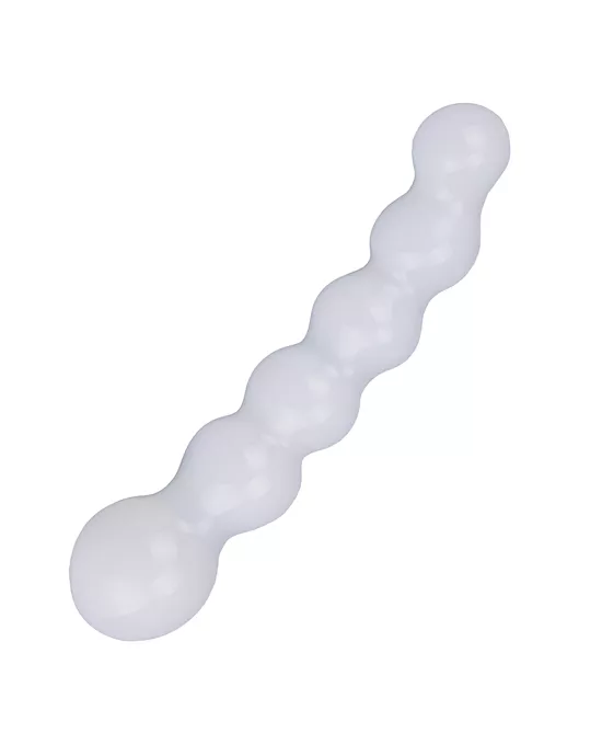 Lucent Beaded Wand Glass Dildo