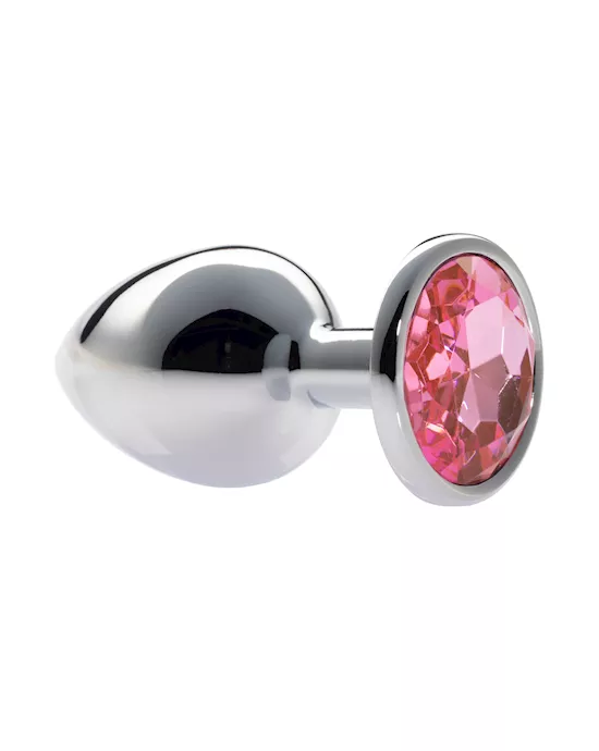 Kink Range Alloy Gem Butt Plug - 3.7 Inch