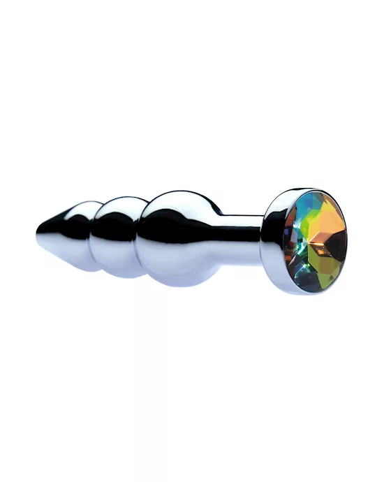 KinKi Jewelled Double Bulb Butt Plug - 4.1 Inch