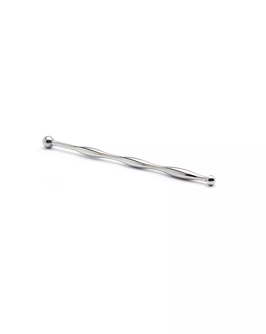 Kink Range Ball Tip Ribbed Penis Plug - 6.1 Inch