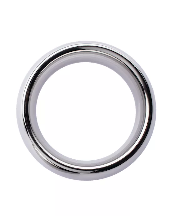 Kink Range Stainless Steel Curved Penis Head Ring - 1.7 Inch