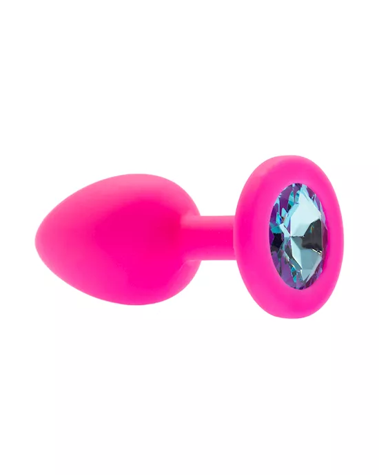 Kink Range Silicone Gemmed Butt Plug - 2.8 Inch