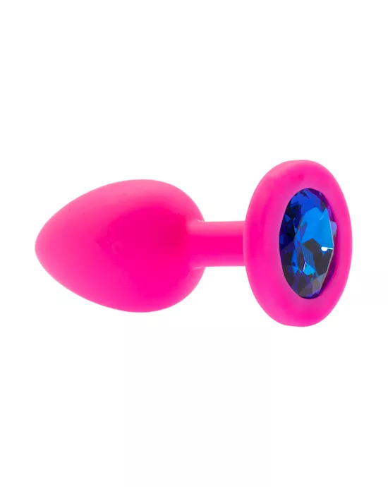 Kink Range Silicone Gemmed Butt Plug - 2.8 Inch
