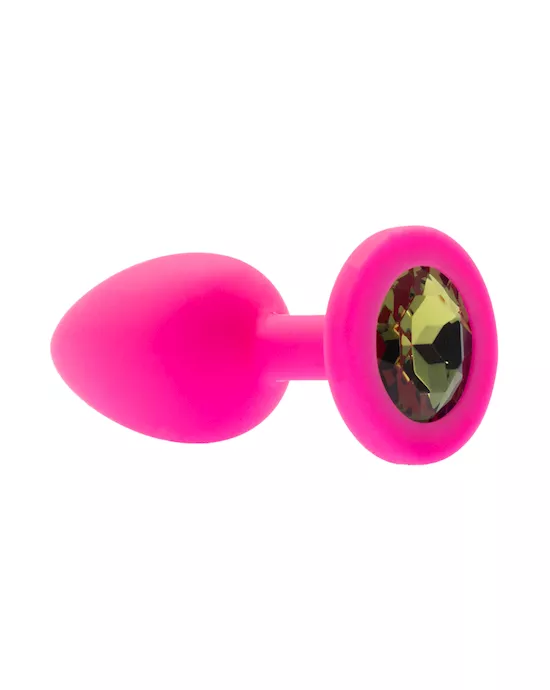 Kink Range Silicone Gemmed Butt Plug - 2.8 Inch