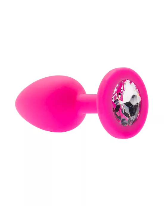 Kink Range Silicone Gemmed Butt Plug - 2.8 Inch