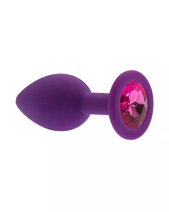 Kink Range Silicone Gemmed Butt Plug - 2.8 Inch