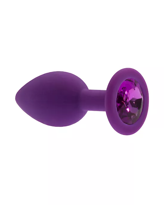 Kink Range Silicone Gemmed Butt Plug - 2.8 Inch