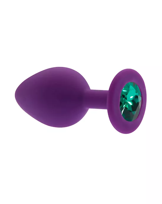 Kink Range Silicone Gemmed Butt Plug - 3.1 Inch
