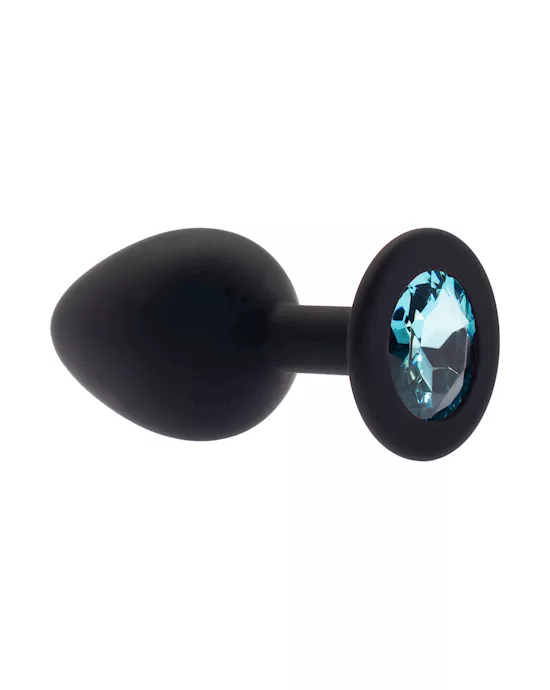 Kink Range Silicone Gemmed Butt Plug - 3.1 Inch