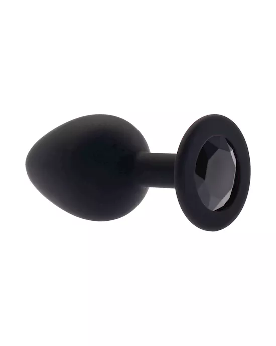 Kink Range Silicone Gemmed Butt Plug - 3.1 Inch