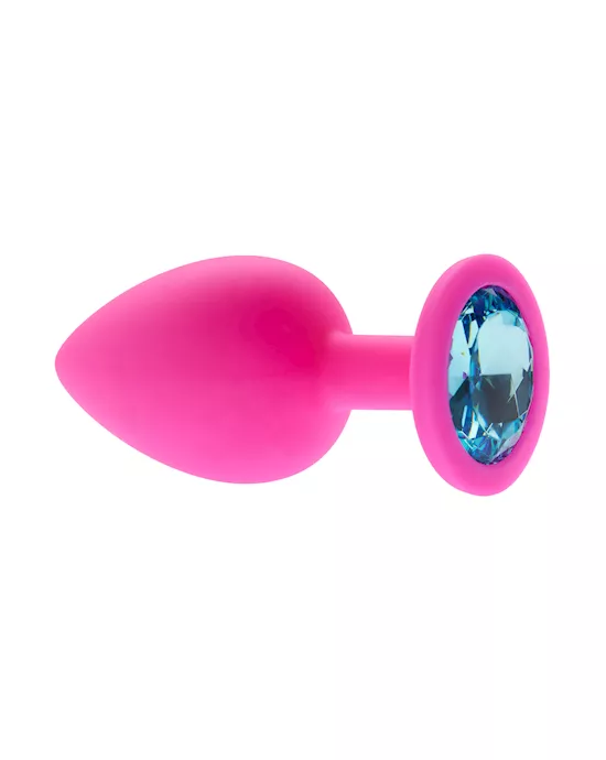 Kink Range Silicone Gemmed Butt Plug - 3.8 Inch