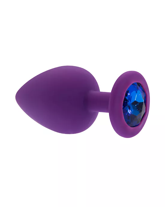 Kink Range Silicone Gemmed Butt Plug - 3.8 Inch