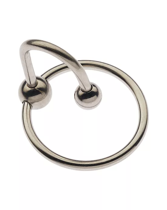 Kink Stainless Steel Ball End Head Ring - 30mm