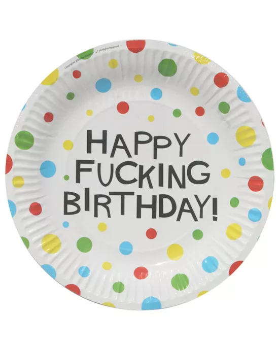 X-rated Birthday Plates (7