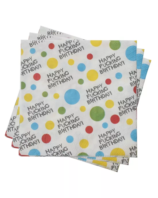 X-rated Birthday Napkins 2 Ply