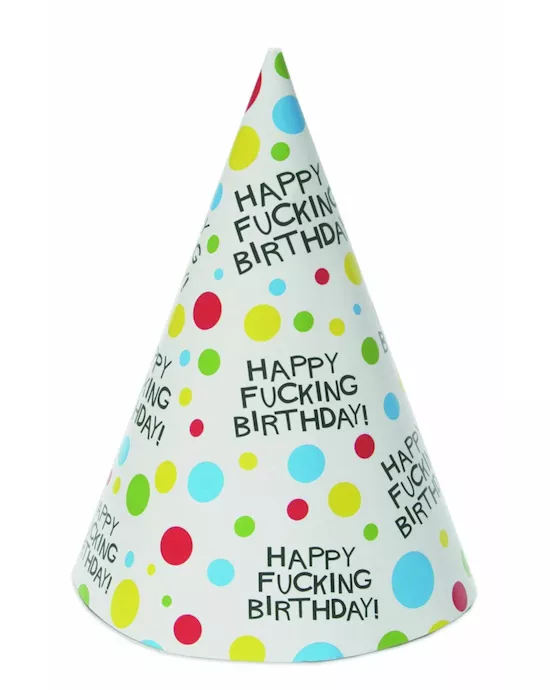 X-rated Birthday Hats - Pack Of 8