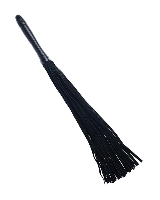 Bound X Suede Flogger With Tapered Handle