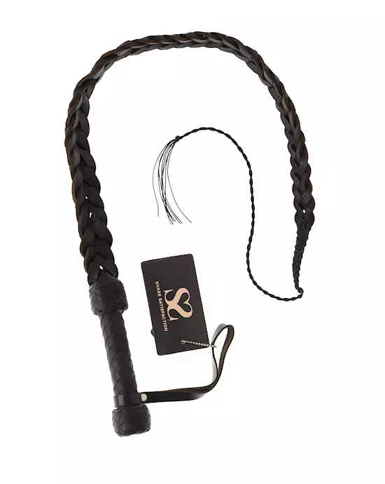 Bound X Heavy Duty Plaited Leather Whip