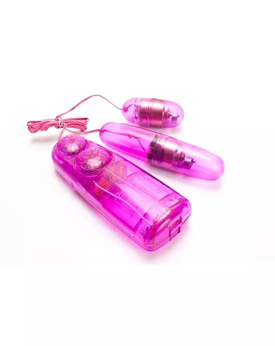 Pink Double Vibrating Bullets