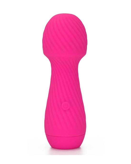 Amore Ridged Mini Wand Vibrator