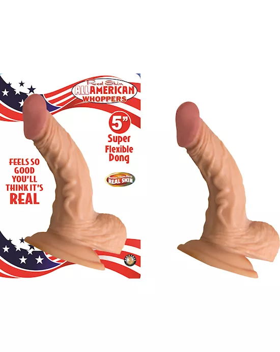 Nass Toys Curved Dildo With Balls - 5 Inch