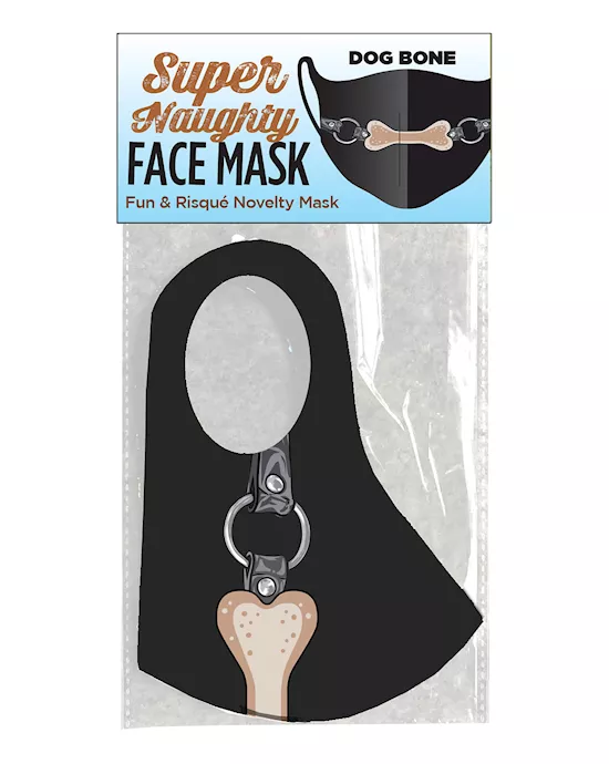 Super Naughty Dog Bone Ball Gag Face Mask