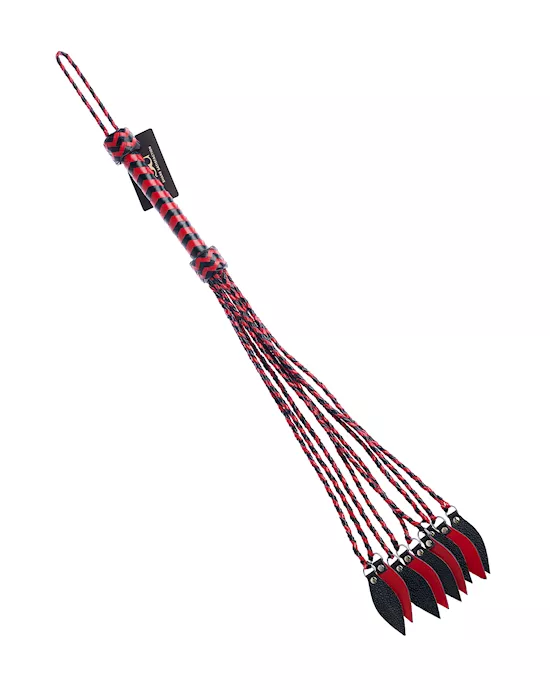 Bound X Leather Leaf Tip Cat O Nine Tails
