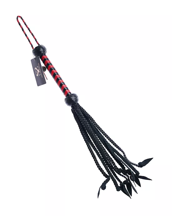Bound X Braided Calf Leather Flogger