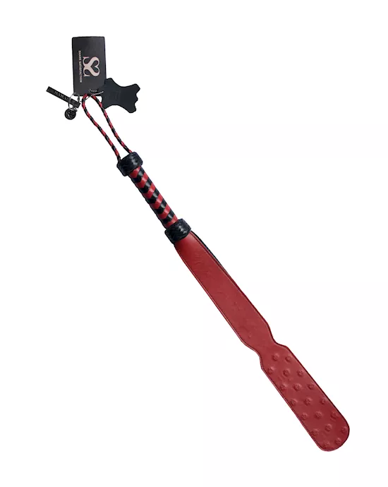 Bound X Leather Slapper With Spikes