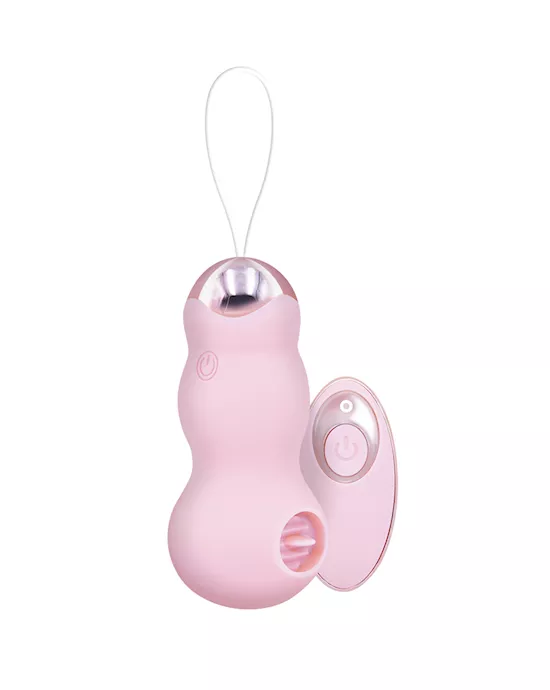 Amore Pastel Pleasure Licking Bullet Vibrator With Remote