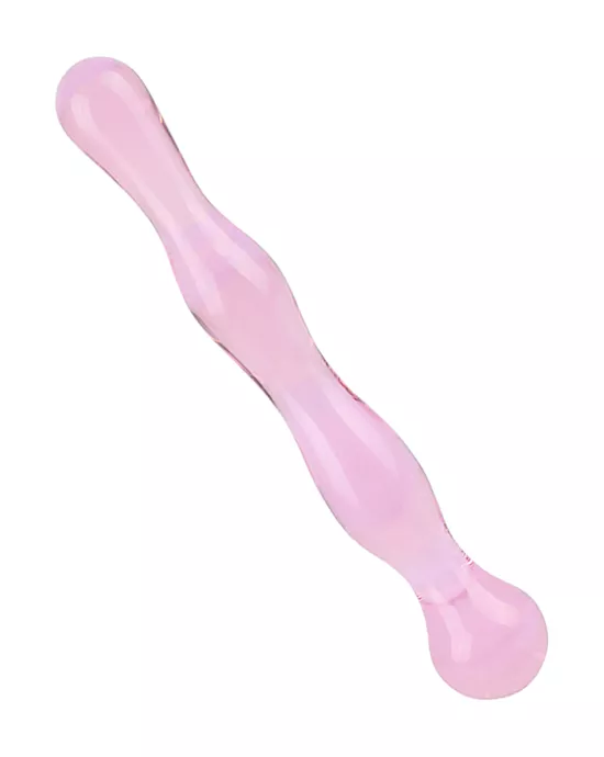 Lucent Pink Glass Massager