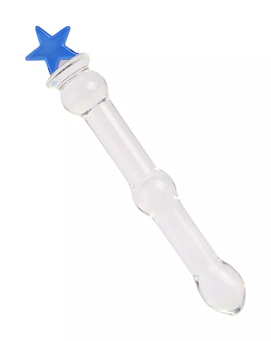 Lucent Small Star Handle Glass Massager