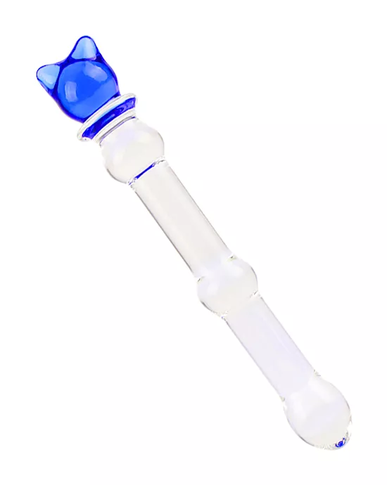 Lucent Small Bear Handle Glass Massager