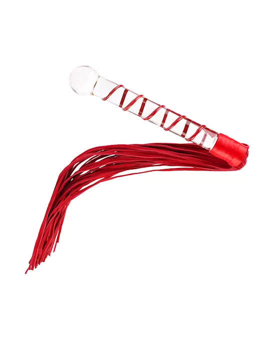 Lucent Glass Handle Flogger