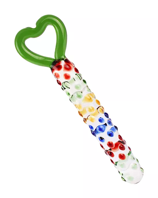 Lucent Dotted Glass Massager