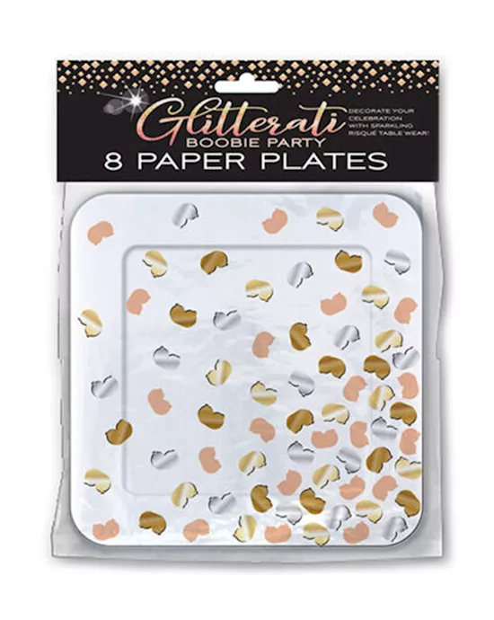 Glitterati Boobie Party Plates