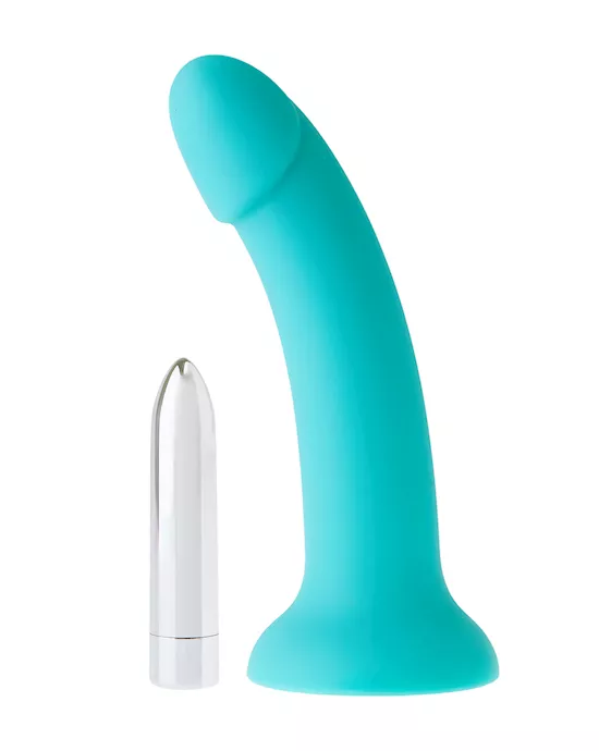 Nood Colours Silicone Dildo With Bullet
