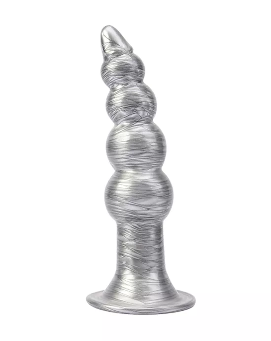 Beaded Metallic Butt Plug