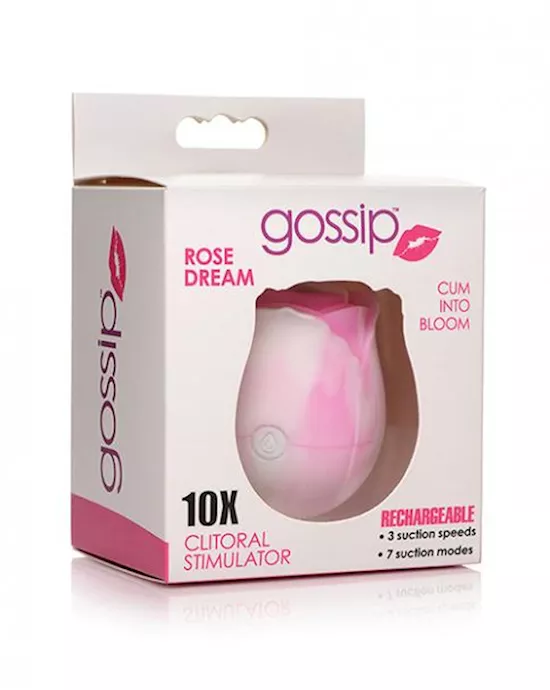 Gossip Rose 10x Silicone Clit Suction Stimulator 