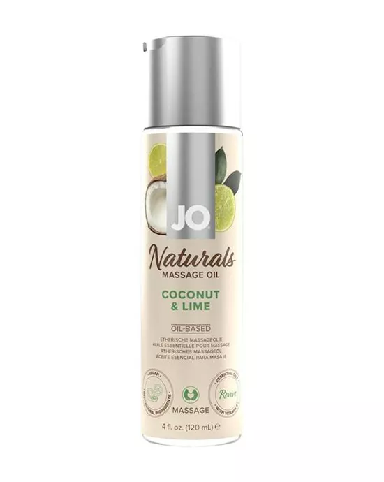 Jo Naturals - Coconut & Lime - Massage 4 Floz / 120 Ml