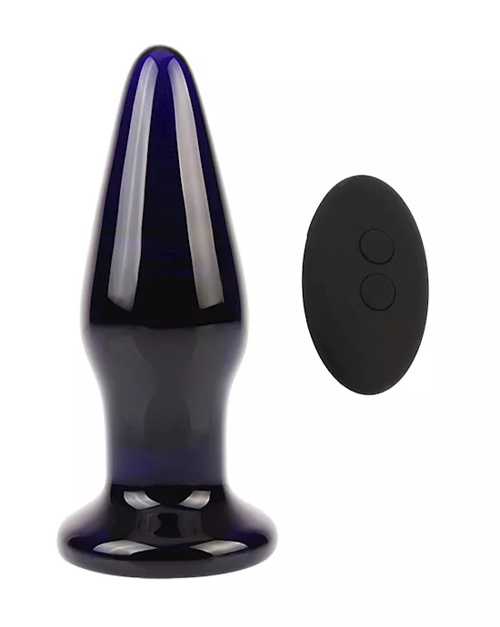 Eris Dia Vibrating Glass Butt Plug