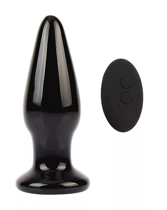 Eris Dia Vibrating Glass Butt Plug