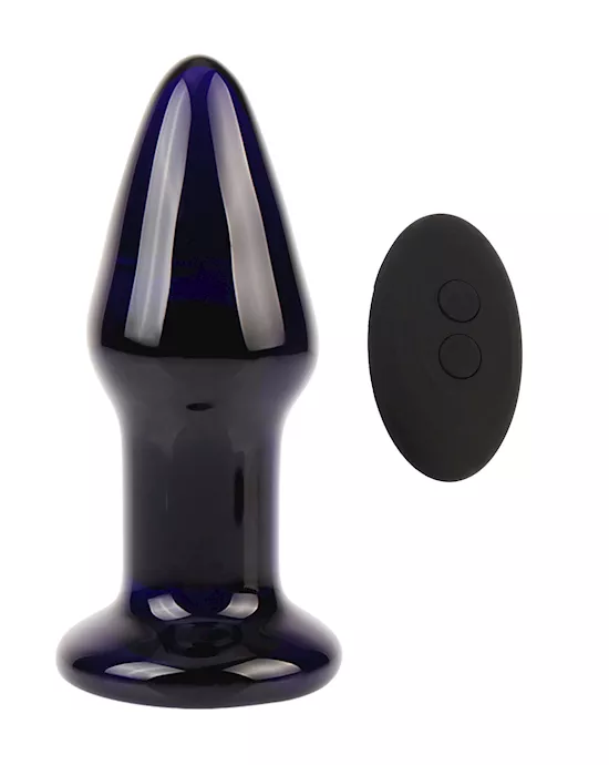 Eris Vibrating Glass Butt Plug