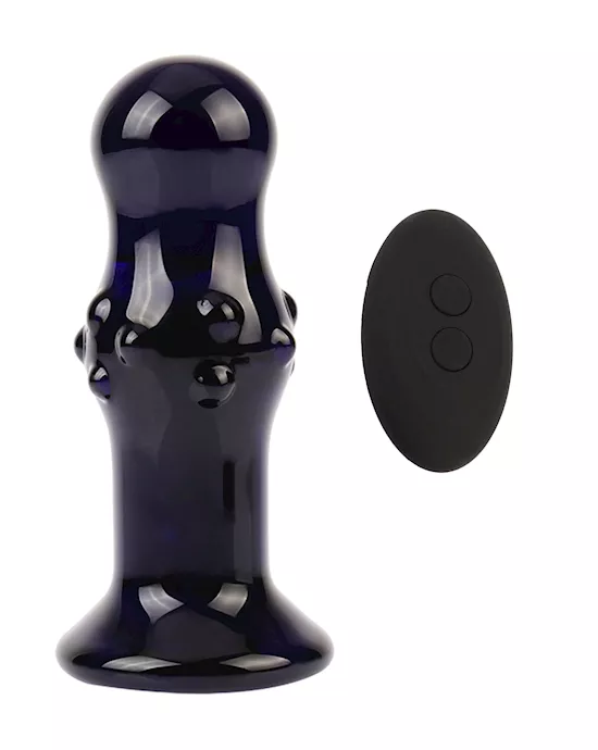Eris Saphir Vibrating Glass Butt Plug