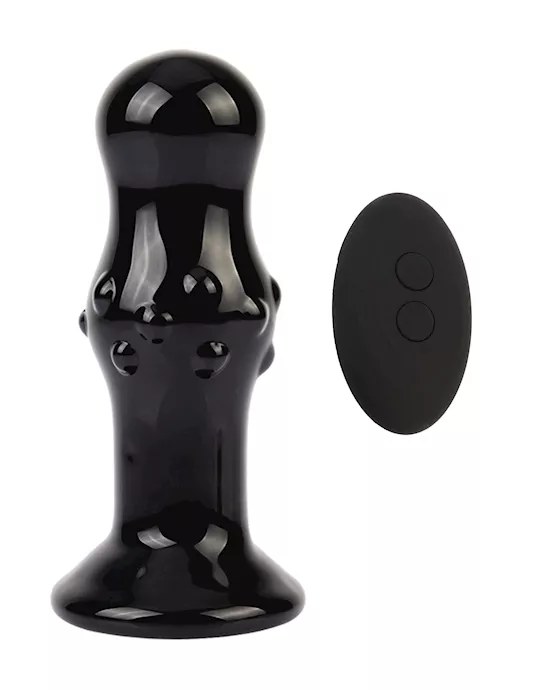 Eris Saphir Vibrating Glass Butt Plug