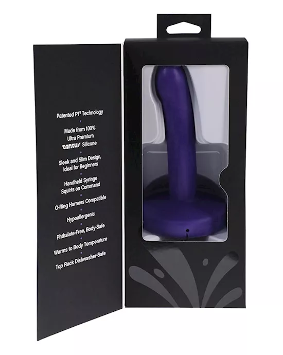 Pop Slim By Tantus Squirting Dildo Indigo