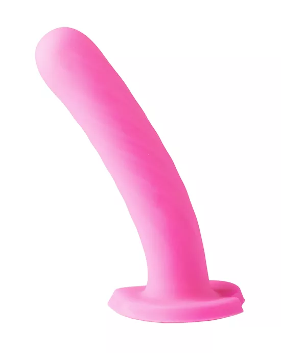 Nood Colours Dual Density Dildo With Heart Shaped Base