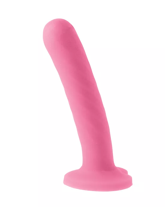 Nood Colours Dual Density Dildo With Heart Shaped Base