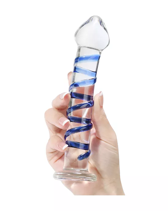 Lucent Winding Glass Dildo